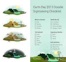 Earth Day Google Doodle Checklist