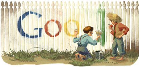 Mark Twain Google Doodle