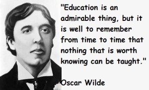 Oscar Wilde Google Doodle Education Quote