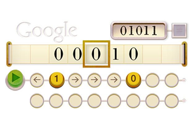 Alan Turing Google Doodle