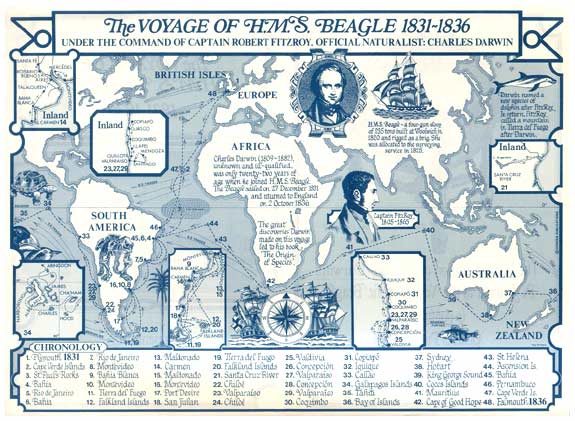 Charles Darwin Google Doodle The Voyage of HMS Beagle