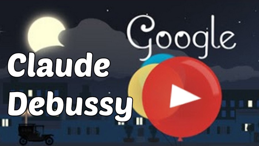 Claude Debussy Google Doodle