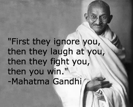 Gandhi Google Doodle quote