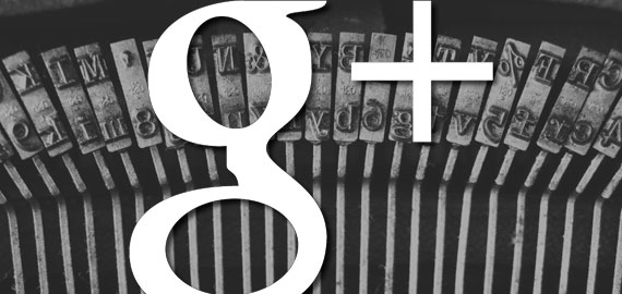 Google Plus Authorship typewriter