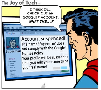 Google Plus Photos funny Superman