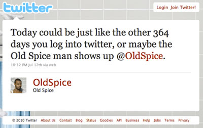Old Spice Social Media