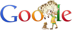 Pippi Longstocking Google Doodle