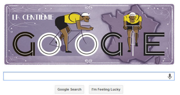 Tour de France Google Doodle