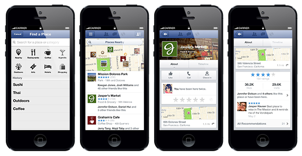 Business Pages Appear in Facebook Local Mobile Search Results