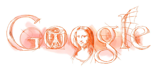 Leonardo Da Vinci Google Doodle