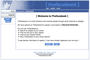 Facebook company history: thefacebook